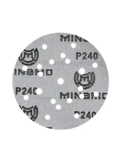 150мм P240 10шт. Шлифовальный абразивный круг для шлифовки под липучку Minamo Heavy Duty PF