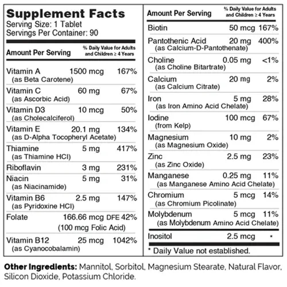 Junior Multi 90 chewable tablets Zahler