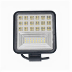 Фара рабочего света Диод квадратная 11,0x11,0x2,5см с кронштейном 42LED гладкое стекло 22W (10-30V)