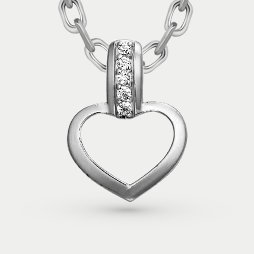 Подвеска золотая с фианитами