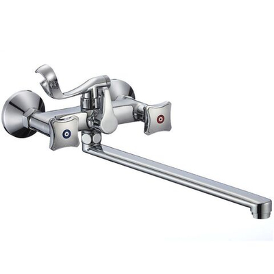 Смеситель для ванны, РМС, с кран-буксой, хром, SL117-140E