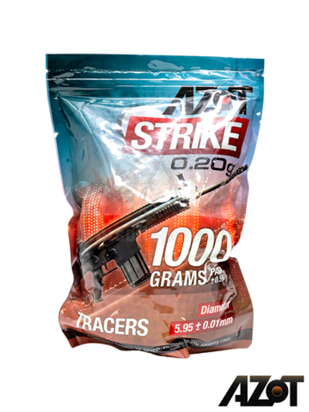 Шары трассерные Azot Strike Tracers 0,20 g (зелёные, 5000 шт, 1 кг, пакет)