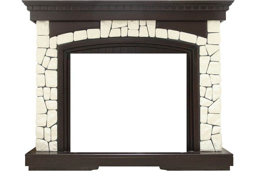 Портал Dimplex Glasgow - Темный дуб / Белый (Высота 1070 мм)