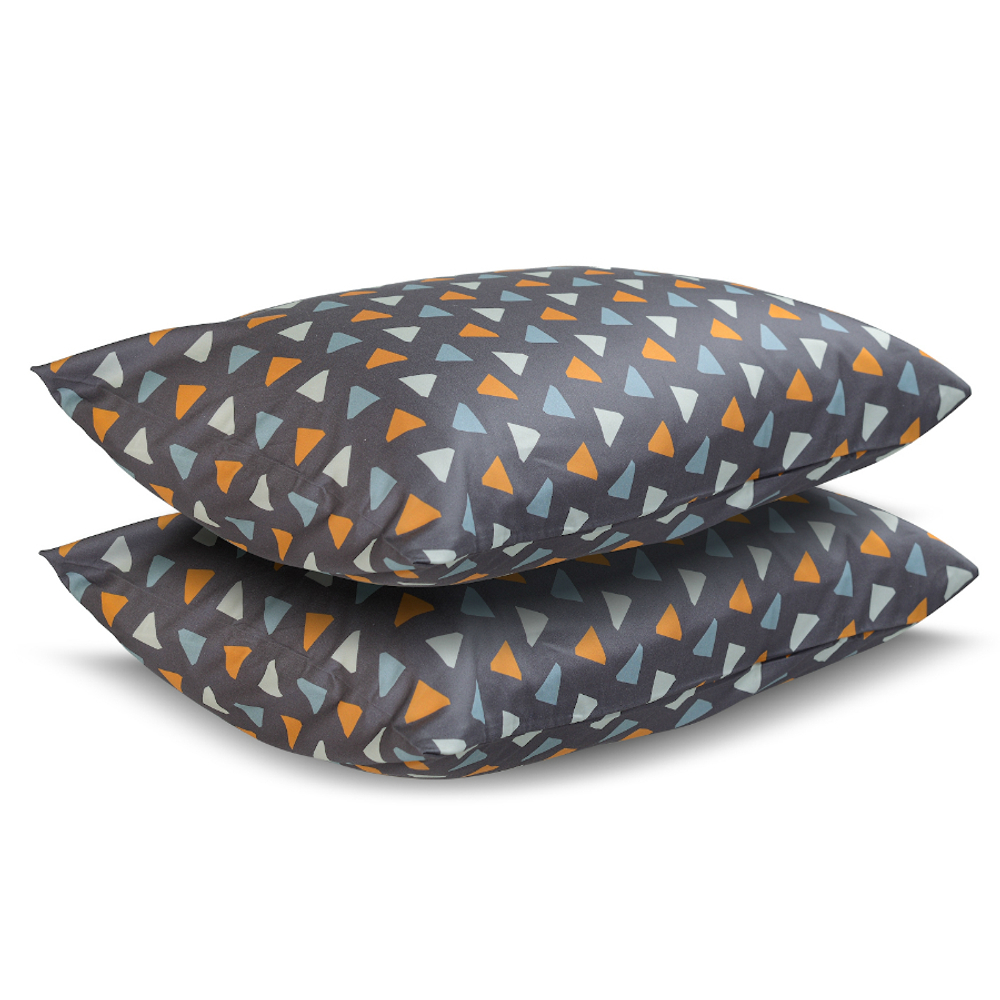 Набор из двух наволочек из сатина с принтом triangles из коллекции wild, 50х70 см