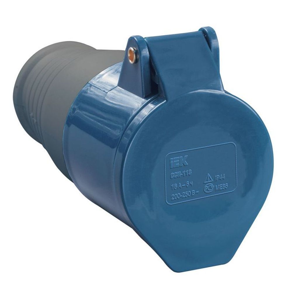 Розетка кабельная 32А 220В 2P+PE ССИ-223 IP44 IEK PSR21-032-3 Розетка кабельная 32А 220В 2P+PE ССИ-223 IP44 IEK PSR21-032-3
