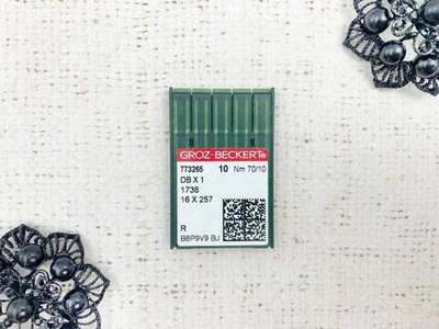 Игла промышленная, тонкая колба универсальная 70/10 1738R, 10 игл