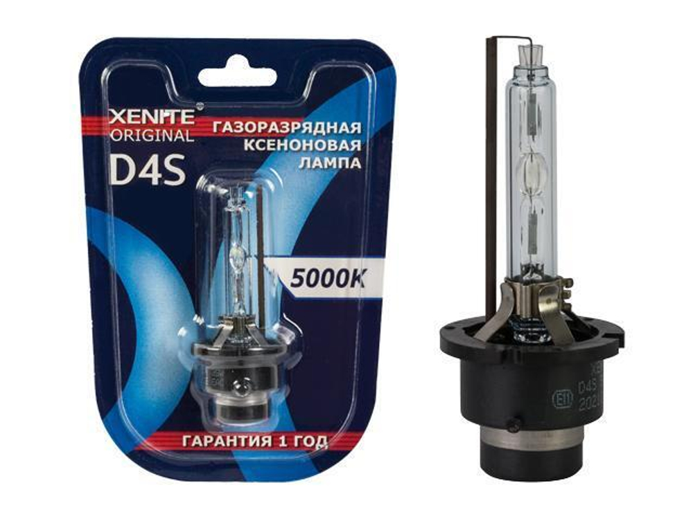 Лампа D4S 6000К ксеноновый свет Xenite Original гарантия 1 год