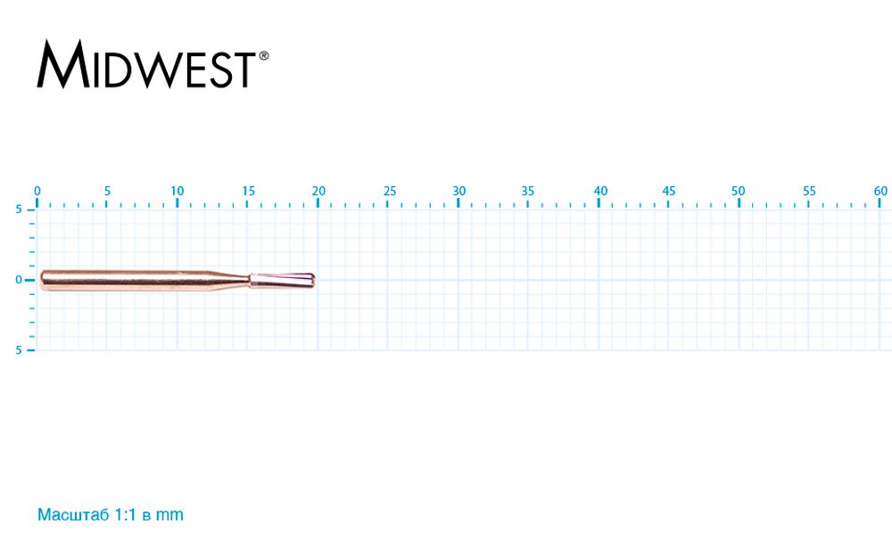 Бор твердосплавный Midwest - 145 FG 332Midwest -L