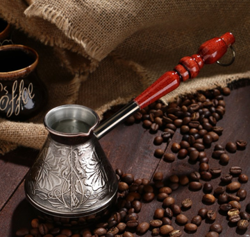 Турка для кофе медная «Цветок», 200мл.