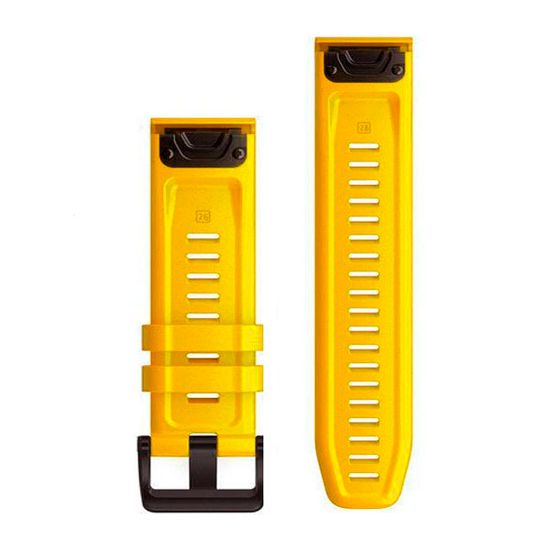 Ремешок силиконовый 26 мм. Premium для Garmin Fenix 7x/6x/5x/5x plus/3, Descent, Tactix, Enduro, D2, быстросъемный QuickFit (Янтарный)