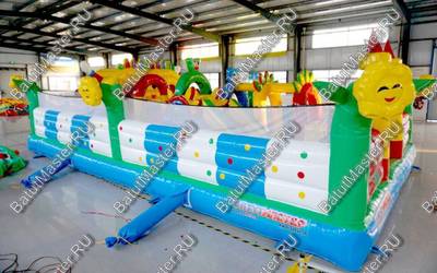 Коммерческий надувной батут "Радужный город" 12*6*3 м