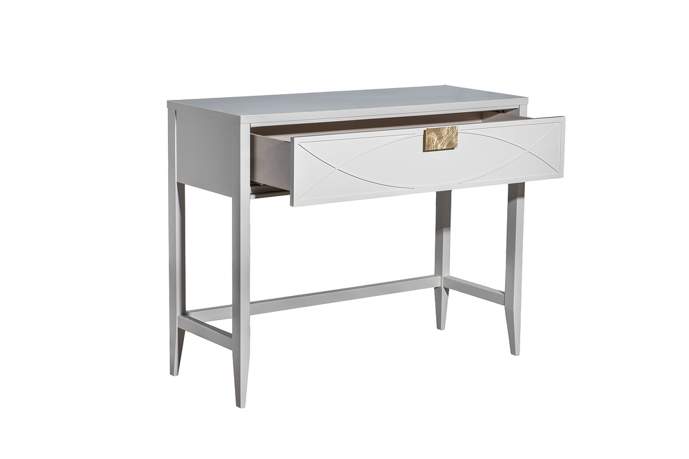 Консоль бежевая 1 ящик 100x80x40см Garda Decor