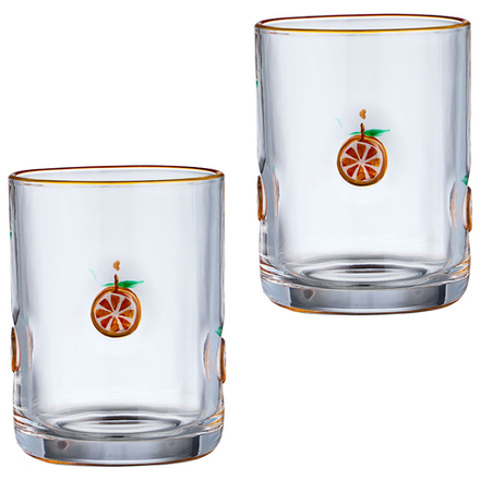 НАБОР СТАКАНОВ "FRUITY ORANGE" ИЗ 2 ШТ. 400 МЛ