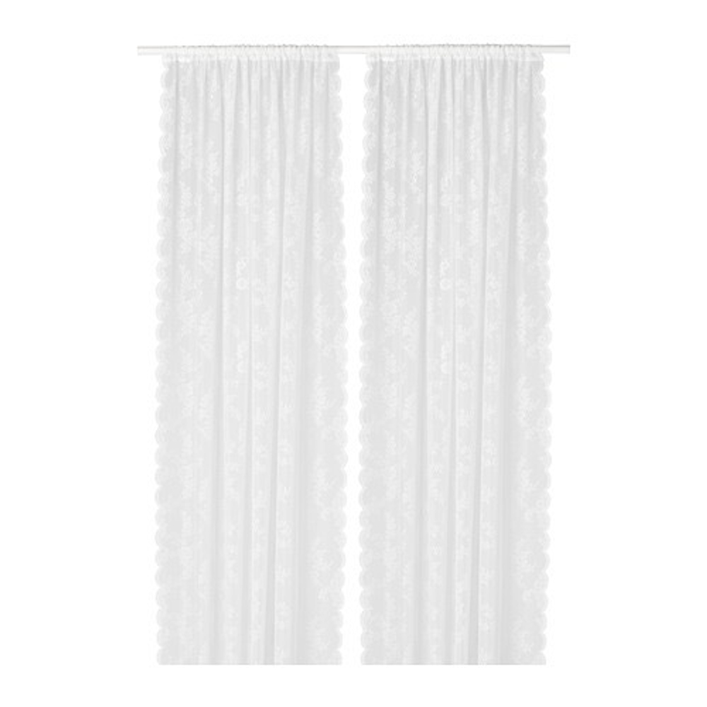 ALVINE SPETS Шторы 2 шт 145x300 см, кремовые