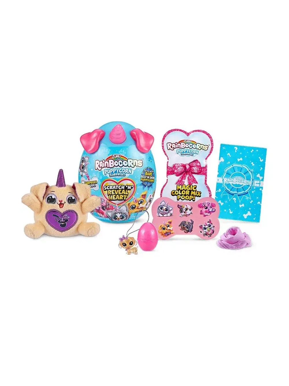 Игрушка сюрприз яйцо Rainbocorns Puppycorn Reveal Heart
