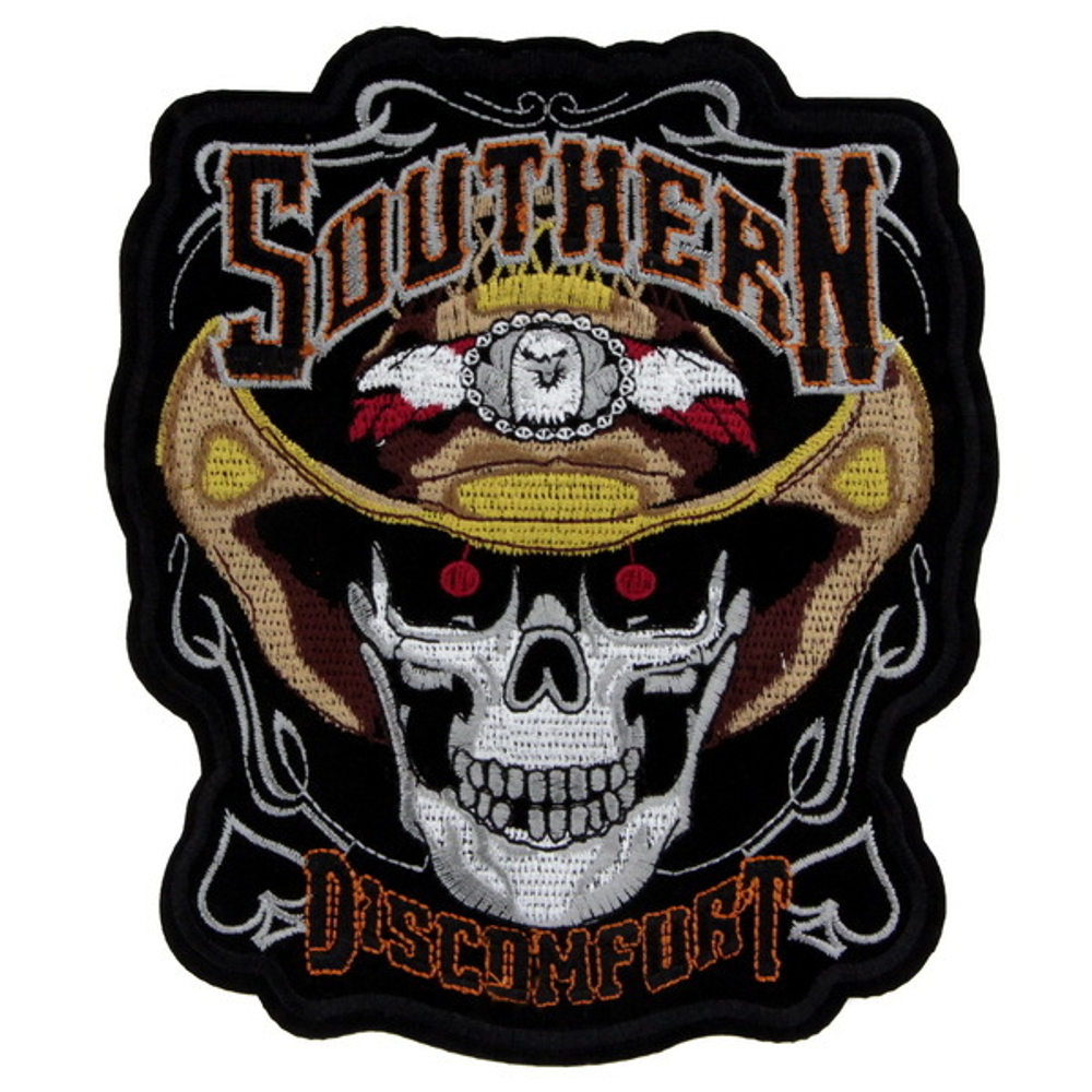 Нашивка Череп Ковбоя в шляпе Southern (165Х190)