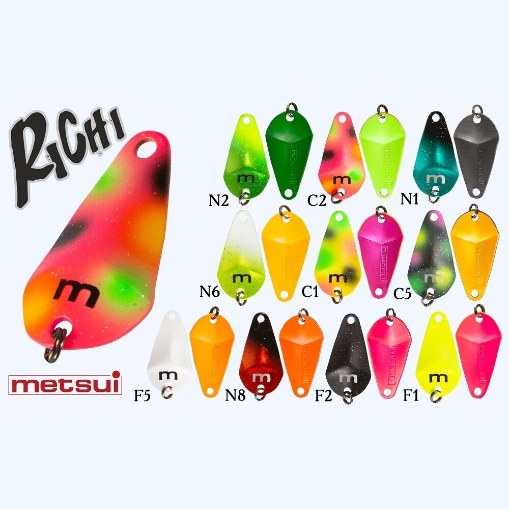 Колеблющаяся блесна METSUI RICHI 1.8 g по 5 шт