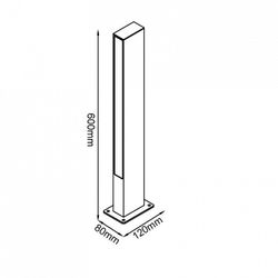 Наземный низкий светильник Mantra LOTUS 9160