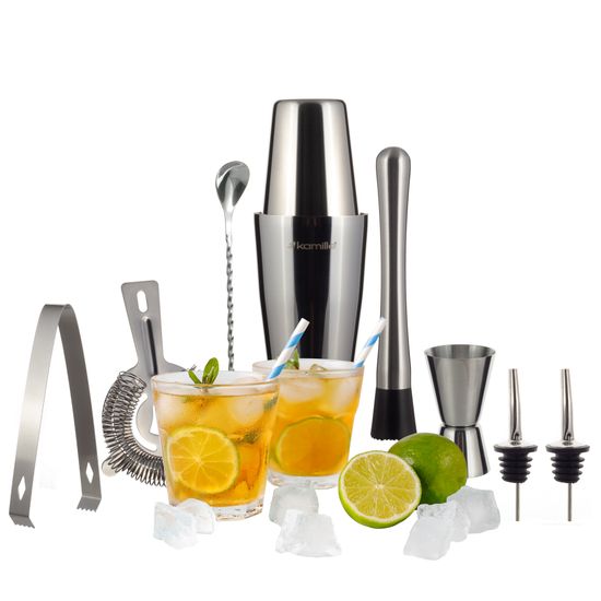 Набор бармена 9 предметов Kamille KM 7761 для приготовления коктейлей