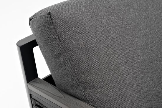 "Париж" угловой модульный диван, каркас из алюминия, цвет серый