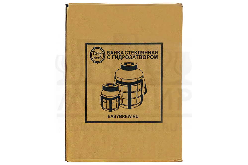 Банка стеклянная Easy Brew с гидрозатвором, 27 л