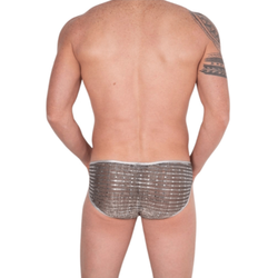 Мужские трусы слипы серебристые Cosmos Colors CC20_SS