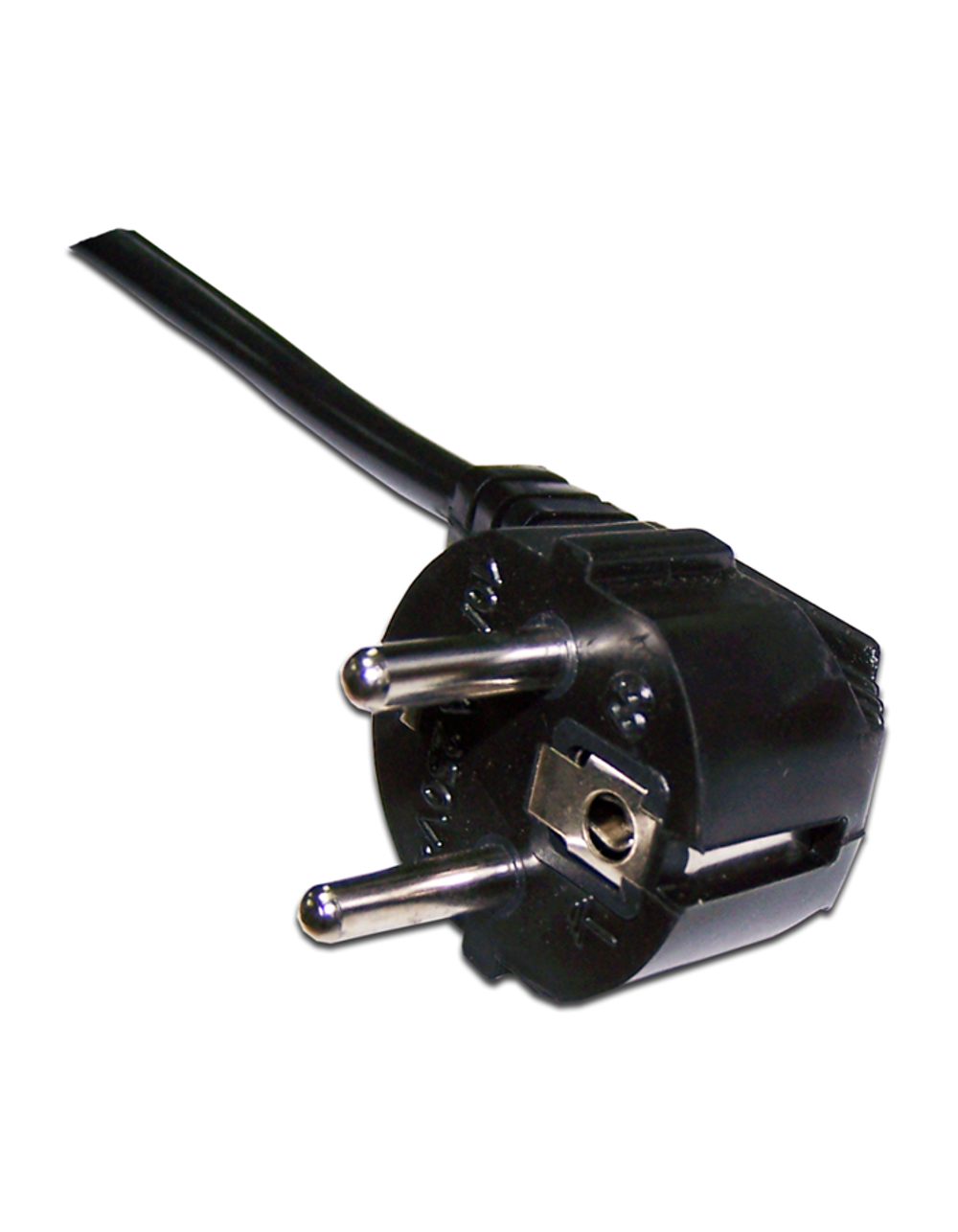 Шнур питания C19-Schuko угловая, 3х1.5, 220В, 16А, черный, 2 метра