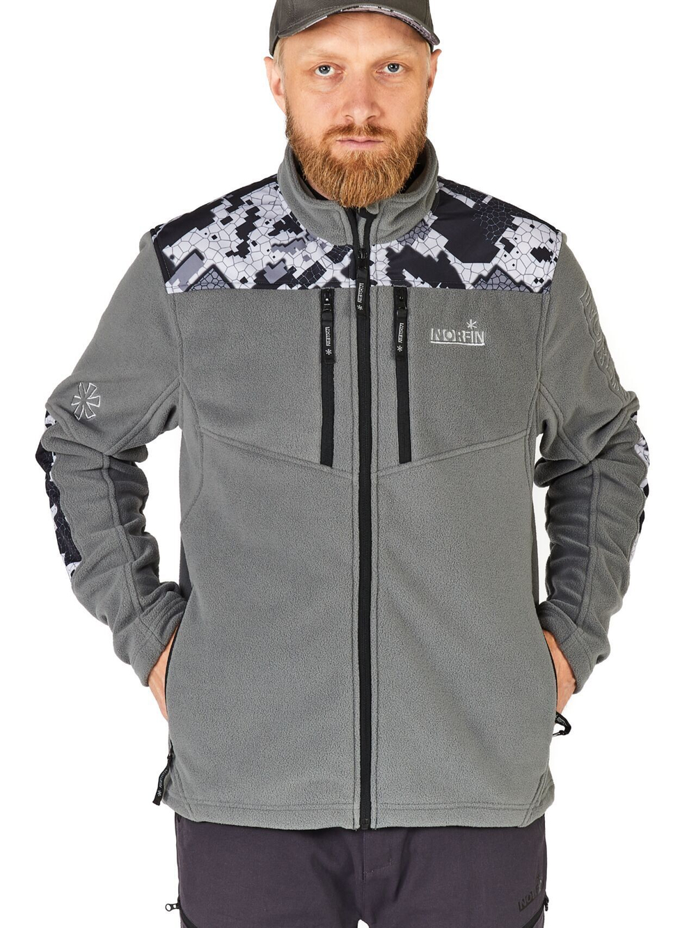 Куртка флисовая Norfin GLACIER CAMO 03 р.L