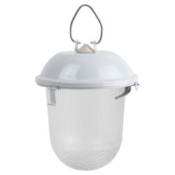 Светильник ЭРА НСП 02-100-001 без решетки Желудь сталь / стекло IP54 E27 max 100Вт 262х172 белый