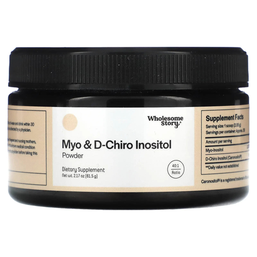 Myo & D-Chiro Inositol, Powder, 40:1, 2.17 oz (61.5 g)