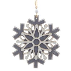 GAEM Украшение новогоднее "Снежинка", L10 W0,6 H11 см, 3в.