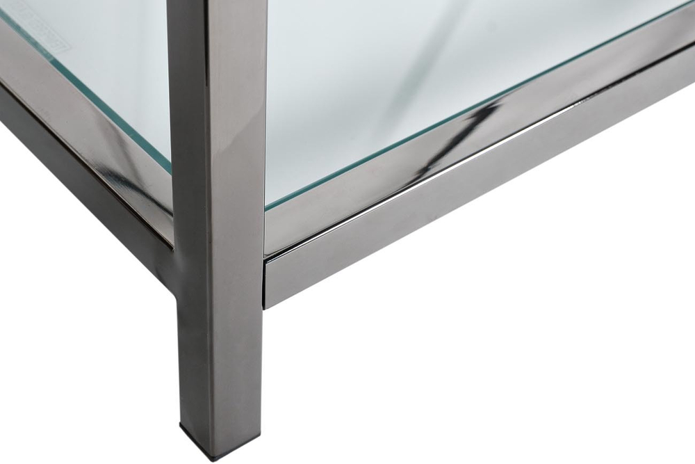 Стеллаж Garda Decor прозрачный-хром GY-SH8711BL