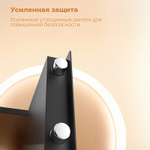 Сейф LockSworth биометрический + электронный замок + ключ, 400х300х300 мм, 10 кг, черный