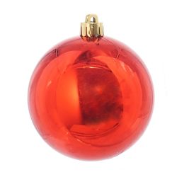 GAEM Набор из 4шт Украшение новогоднее Шар "Красная вселенная", D 8 см, L15,5 W8 H15,5 см