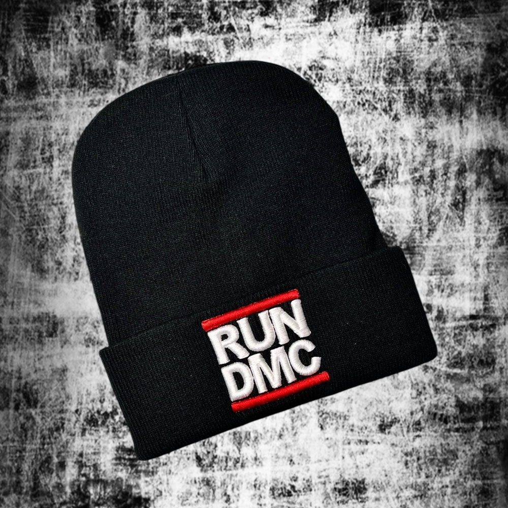 Шапка RUN DMC black с подворотом