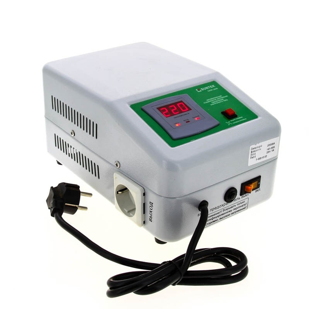 Стабилизатор напряжения SUNTEK СНЭТ 2000 ВА