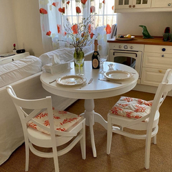 Стол обеденный Эдельвейс К 900 (дуб/тон Венге)