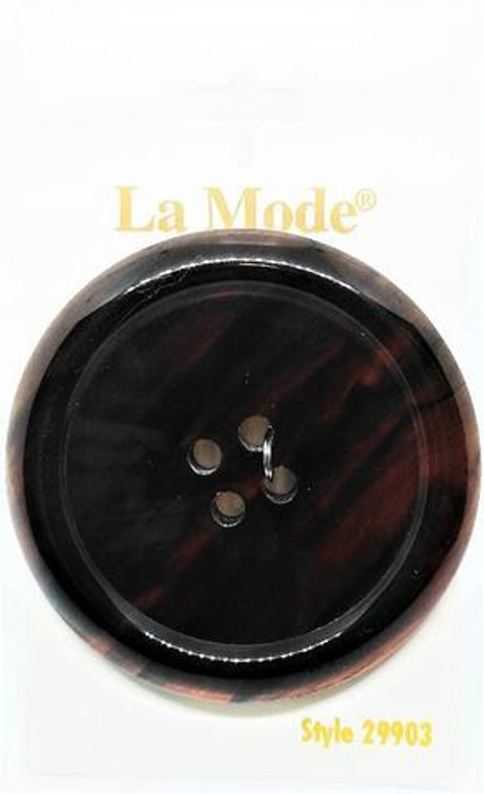 Пуговица №40 "Big Buttons", 50мм , коричневая