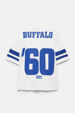 PULL&BEAR Футболка с логотипом NFL Buffalo Bills, белый