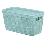 Коробка БЯЗЬ 4л с крышкой прямоугольная 28×14×14 cм М 2325