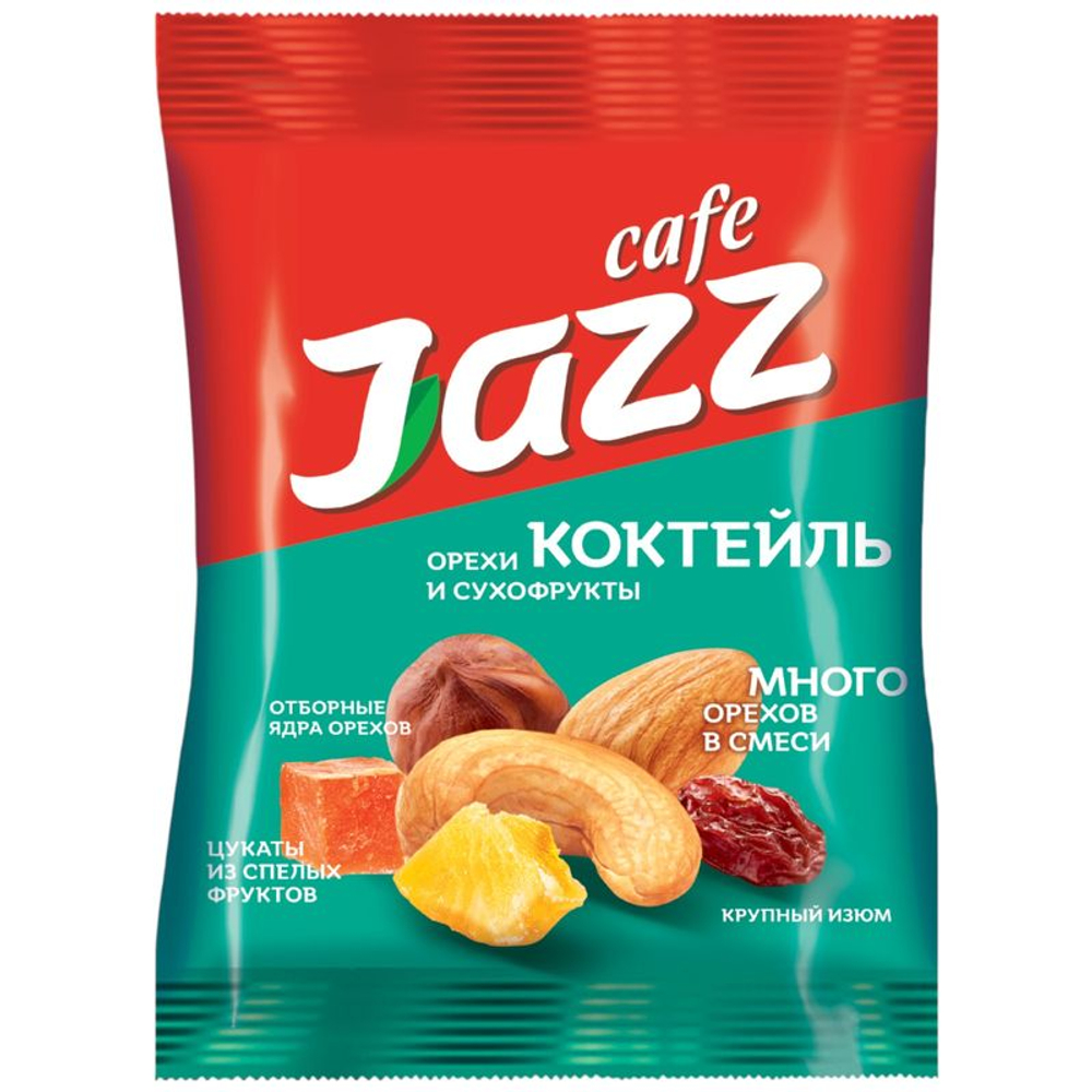Смесь Jazz cafe Коктйель ядер орехов и сухофруктов 60г