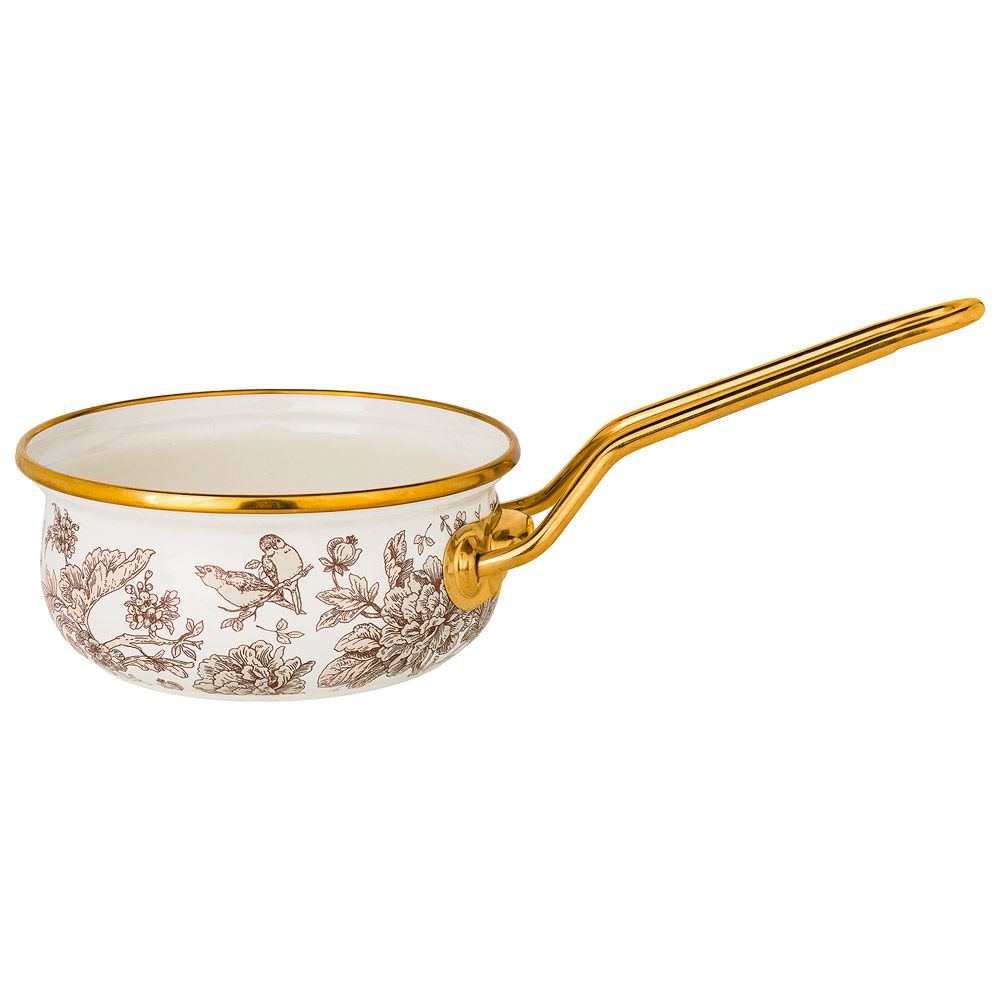 КОВШ LEFARD ЭМАЛИРОВАННЫЙ 14СМ / 0,9Л D=14 СМ ДЛИНА=31СМ ПОДХОДИТ ДЛЯ ИНДУКЦИОН