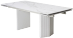 Стол М-City DISAUR Моцарт 200 Белый мрамор, стекло, Белый