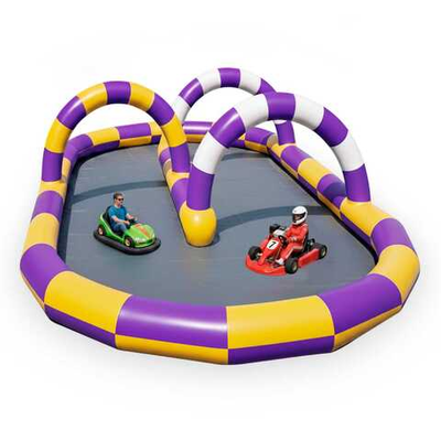 Надувные трассы для бамперных машинок и картинга