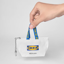 КНОЛИГ KNOLIG Брелок для ключей IKEA 9х7 см, белый