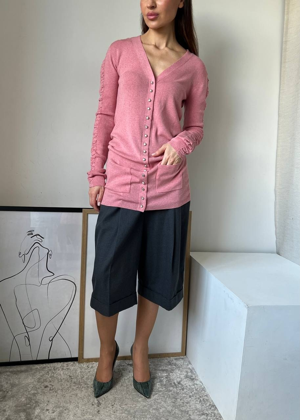 Шерстяной кардиган Balenciaga, S