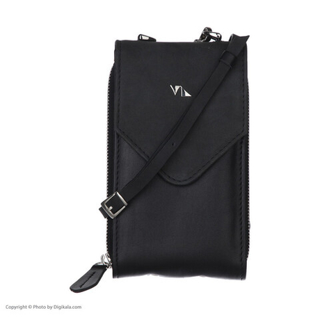 Женская сумка кросс боди 775 черная натуральная кожа Иран