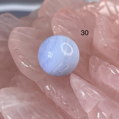 54642  Агат голубой Сапфирин Бусина 12,5мм