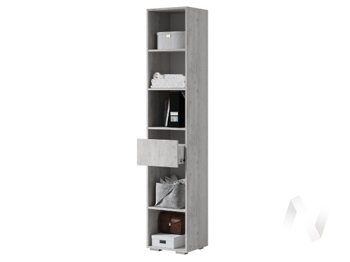 Пенал ПН-11 Гостиная Мрия (бетон пайн светлый/графит)