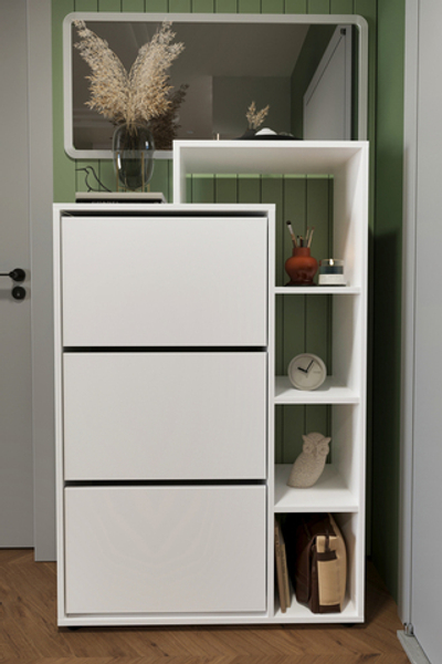 Обувница LEGO - белая